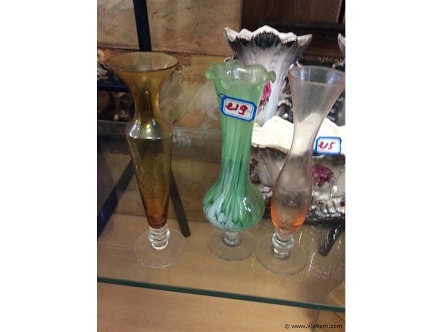 Vaasjes glas 3stuks - afbeelding 1 van  2