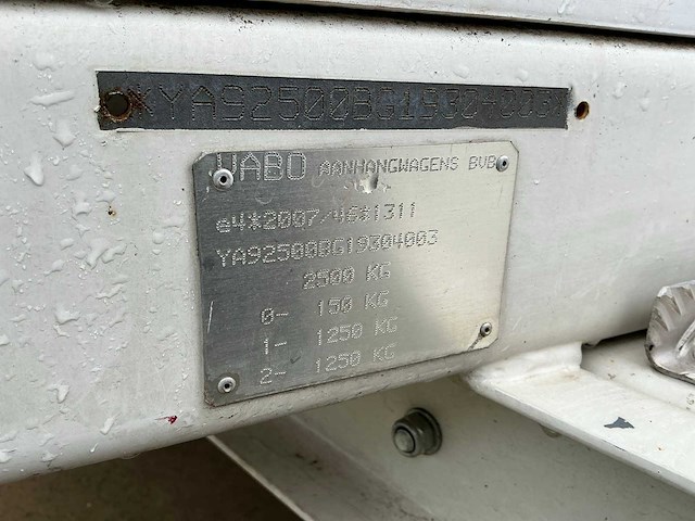 Vabo - 2019 koeltrailer aanhangwagen - afbeelding 2 van  17