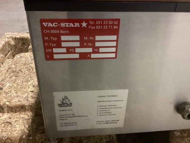 Vac star stal ch-3004bern vacuümmachine - afbeelding 7 van  7