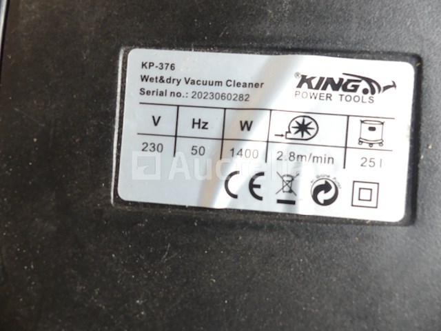 Vacuum cleaner king elektrisch gereedschap kp 376 - afbeelding 2 van  4
