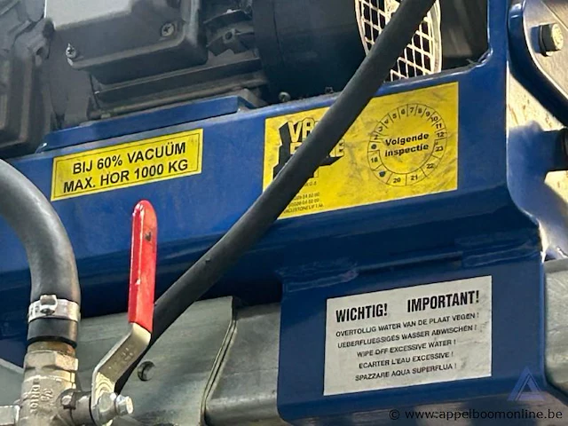 Vacuümheffer met een maximale horizontale hefcapaciteit van 1000 kg. - afbeelding 3 van  3