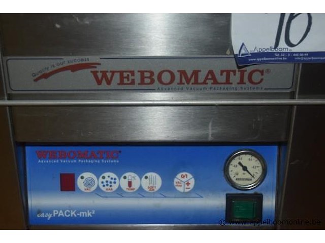 Vacuumverpakkingsmachine, webomatic, easy pack-mk², werking niet gekend - afbeelding 2 van  2