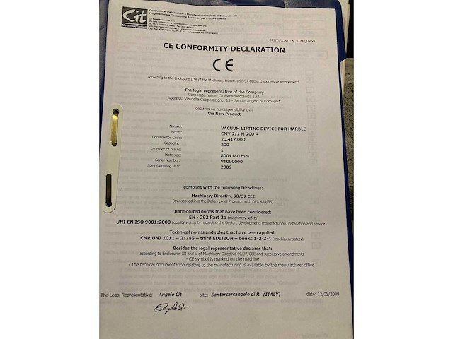 Vacuümzuiger cit 200kg - afbeelding 4 van  8