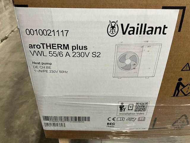 Vaillant arotherm plus vwl 55/6 a 230v s2 warmtepomp - afbeelding 4 van  9