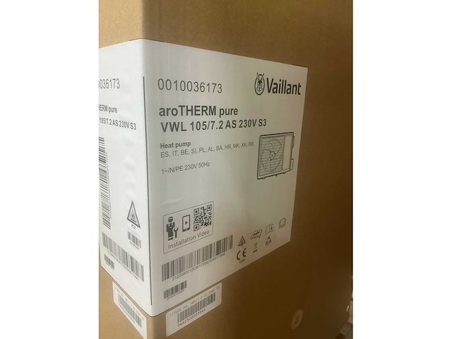 Vaillant arotherm pure vwl 105/7.2 as 230v s3 hydraulische module warmtepomp - afbeelding 4 van  4