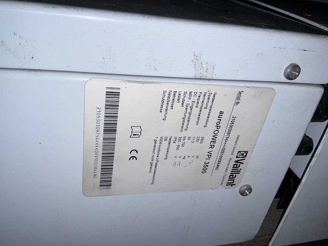Vaillant auropower vpi3500 omvormer - afbeelding 8 van  13