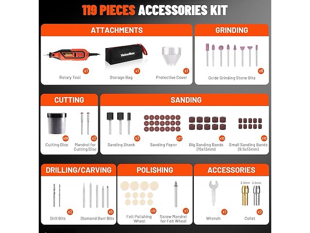 Valuemax mini multifunctioneel gereedschap 130w - afbeelding 2 van  4