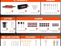 Valuemax mini multifunctioneel gereedschap 130w - afbeelding 2 van  4