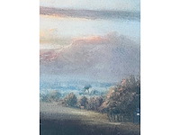 Van de ven - zonsondergang - originele pastel - ingelijst - afbeelding 3 van  12