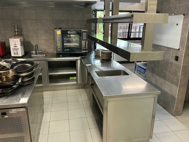 Van gestel l-vormige rvs werktafel - afbeelding 1 van  21