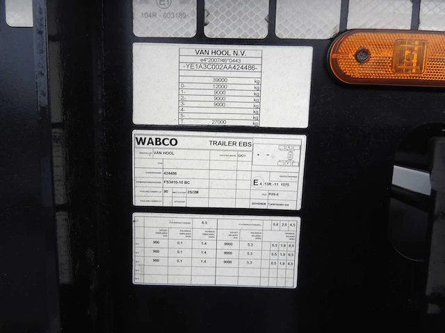 Van hool - 2016 - containerchassis 20'-30' adr - oplegger - afbeelding 10 van  20
