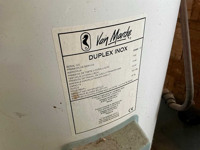 Van marcke duplex inox boiler 150l - afbeelding 3 van  5
