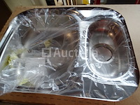 Van marcke vera professionele nieuwe gootsteen van roestvrij staal (bak + afvoerbak) - afbeelding 3 van  6