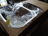 Van marcke vera professionele nieuwe gootsteen van roestvrij staal (bak + afvoerbak)