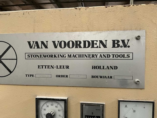 Van voorden sigma 3 steenzaagmachine - afbeelding 5 van  21