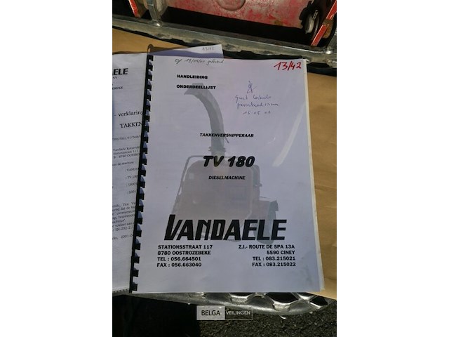Vandaele houtversnipperaar op aanhangwagen - afbeelding 2 van  18