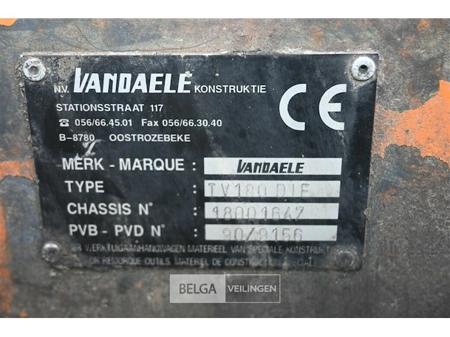 Vandaele houtversnipperaar op aanhangwagen - afbeelding 9 van  18