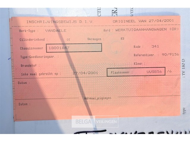 Vandaele houtversnipperaar op aanhangwagen - afbeelding 16 van  18