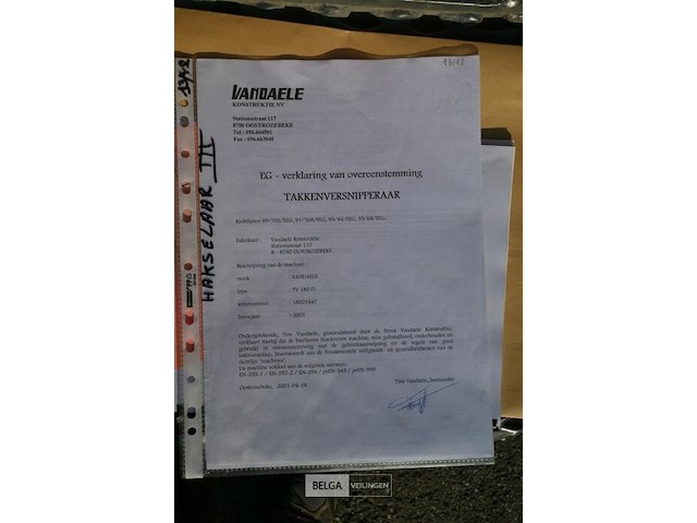 Vandaele houtversnipperaar op aanhangwagen - afbeelding 18 van  18