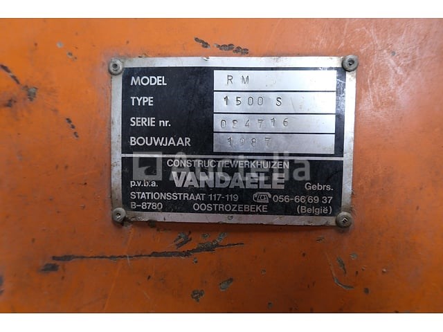 Vandaele rm 1500s lail maaierkop - afbeelding 2 van  10