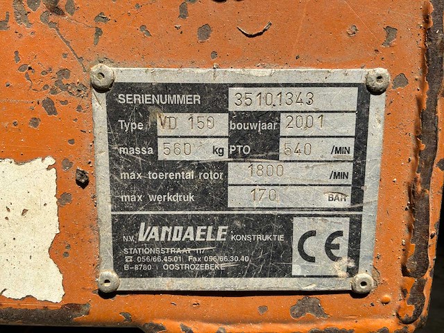 Vandaele vd 150 shredder - afbeelding 7 van  16