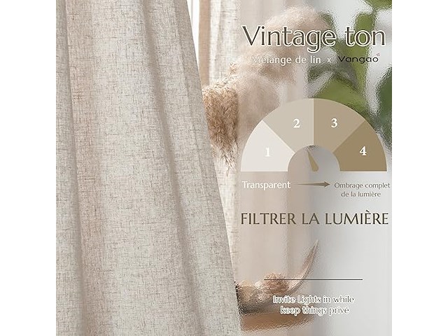 Vangao linnen gordijnen - afbeelding 4 van  4