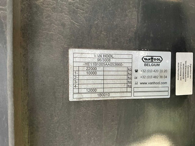 Vanhool 96/3008 oplegger intern transport - afbeelding 16 van  16