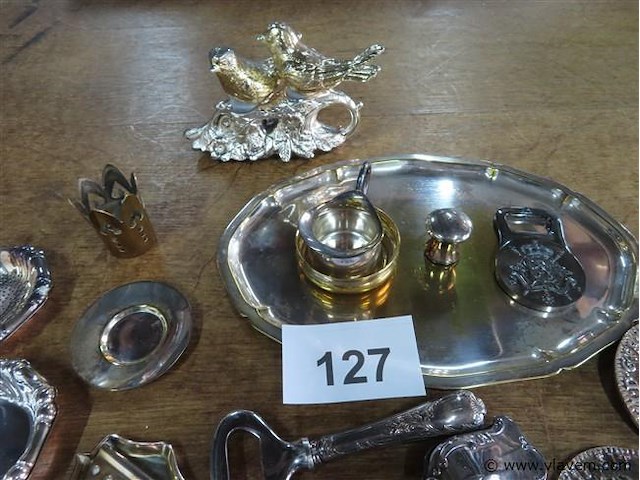 Varia, onderleggers, schaaltjes, verzilverd enz… - afbeelding 4 van  4