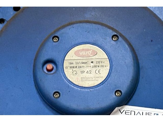 Varo werklamp met verlengkabel op haspel - afbeelding 3 van  5