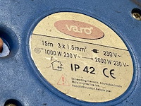 Varo werklamp met verlengkabel op haspel - afbeelding 4 van  5