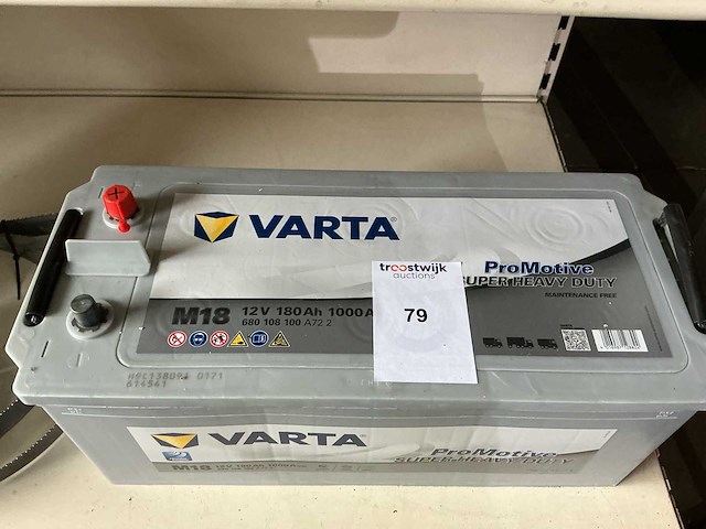 Varta m18 batterij 12v 180 ah - afbeelding 1 van  2