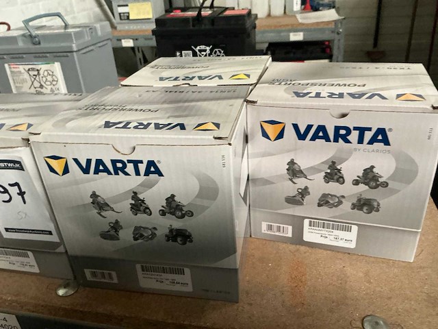 Varta motorfiets accu 12 v (5x) - afbeelding 1 van  2