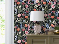 Varypaper behang met bloemen, 3 rollen - afbeelding 3 van  6