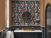 Varypaper behang met bloemen, 3 rollen - afbeelding 4 van  6