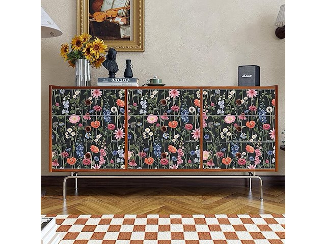 Varypaper behang met bloemen, 3 rollen - afbeelding 5 van  6