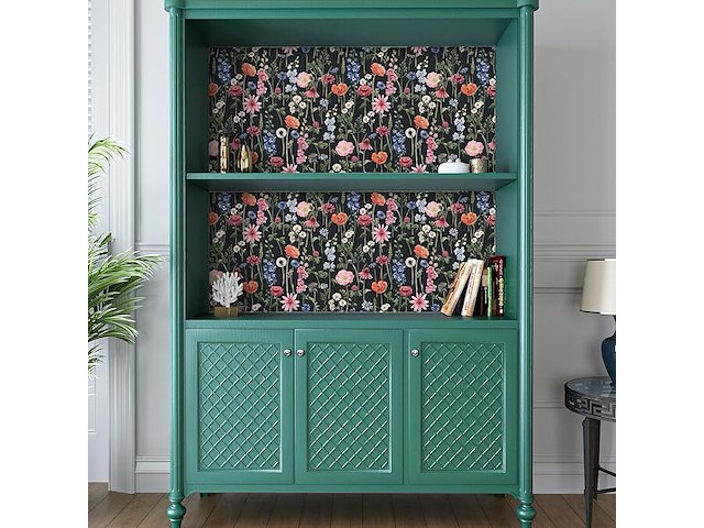 Varypaper behang met bloemen, 3 rollen - afbeelding 2 van  6