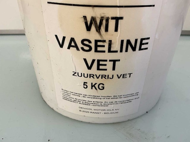 Vaseline vet,inhoud 5 kg - afbeelding 1 van  1