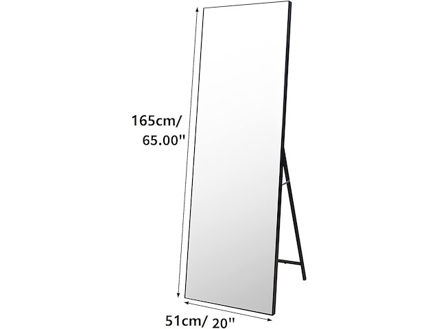Vasemouh lichaamsspiegel (165 x 51 cm) - afbeelding 2 van  4