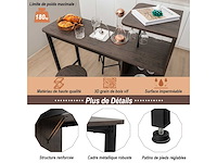 Vaste bartafel sta-tafel met 2 krukjes - afbeelding 5 van  7