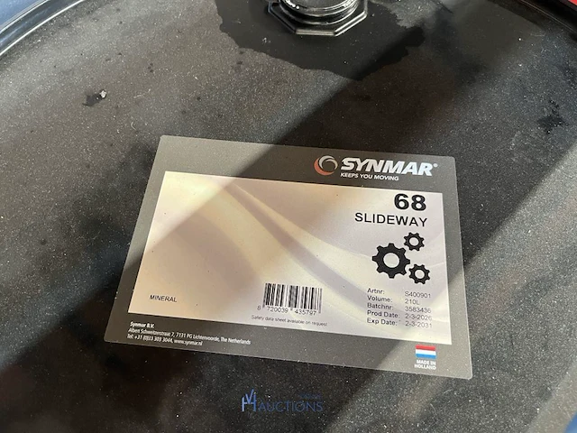 Vat industriële olie synmar 68 slideway - 210 l - afbeelding 2 van  2