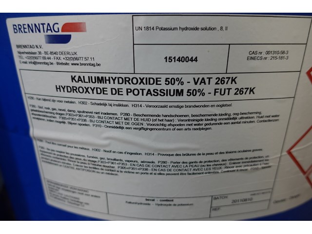 Vat kaliumhydroxide 50% - afbeelding 2 van  3