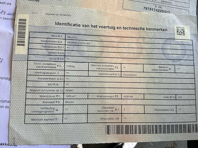 Vauxhall cavalier (manta b) oldtimer - afbeelding 40 van  46