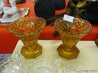 Vazen in amber glas - afbeelding 1 van  1