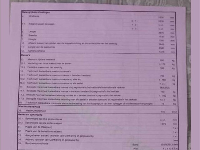 Vdm-aanhangwagens eao1 mini - caravan trailers - afbeelding 20 van  26