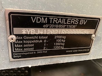 Vdm plateau aanhangwagen nieuw - afbeelding 8 van  8