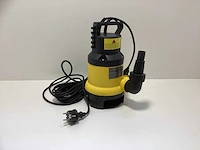 Vdt garden vuilwater- dompelpomp ipx8 - met vlotter - geel/zwart