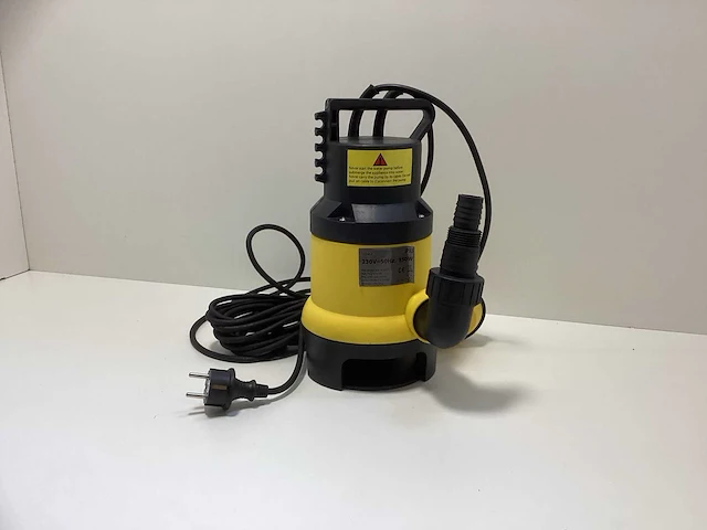 Vdt garden vuilwater- dompelpomp ipx8 - met vlotter - geel/zwart - afbeelding 2 van  8