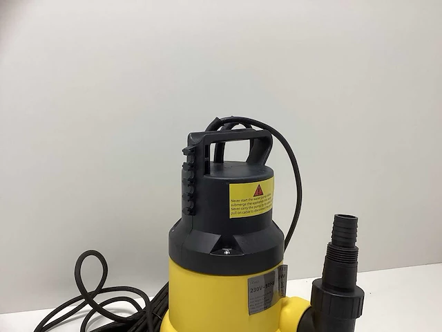 Vdt garden vuilwater- dompelpomp ipx8 - met vlotter - geel/zwart - afbeelding 5 van  8