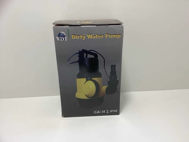 Vdt garden vuilwater- dompelpomp ipx8 - met vlotter - geel/zwart - afbeelding 8 van  8