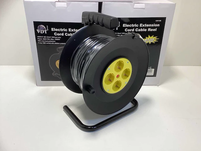 Vdt snoer- kabelhaspel - 40 meter - 230v (3x) - afbeelding 5 van  10